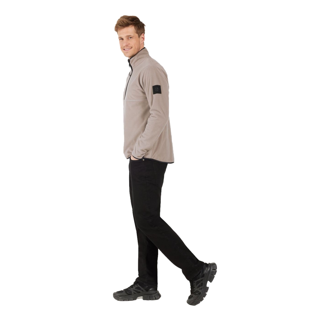 Didriksons Hannes usx Halfzip Ash Brown 505668-F04 jassen online bestellen bij Kathmandu Outdoor & Travel