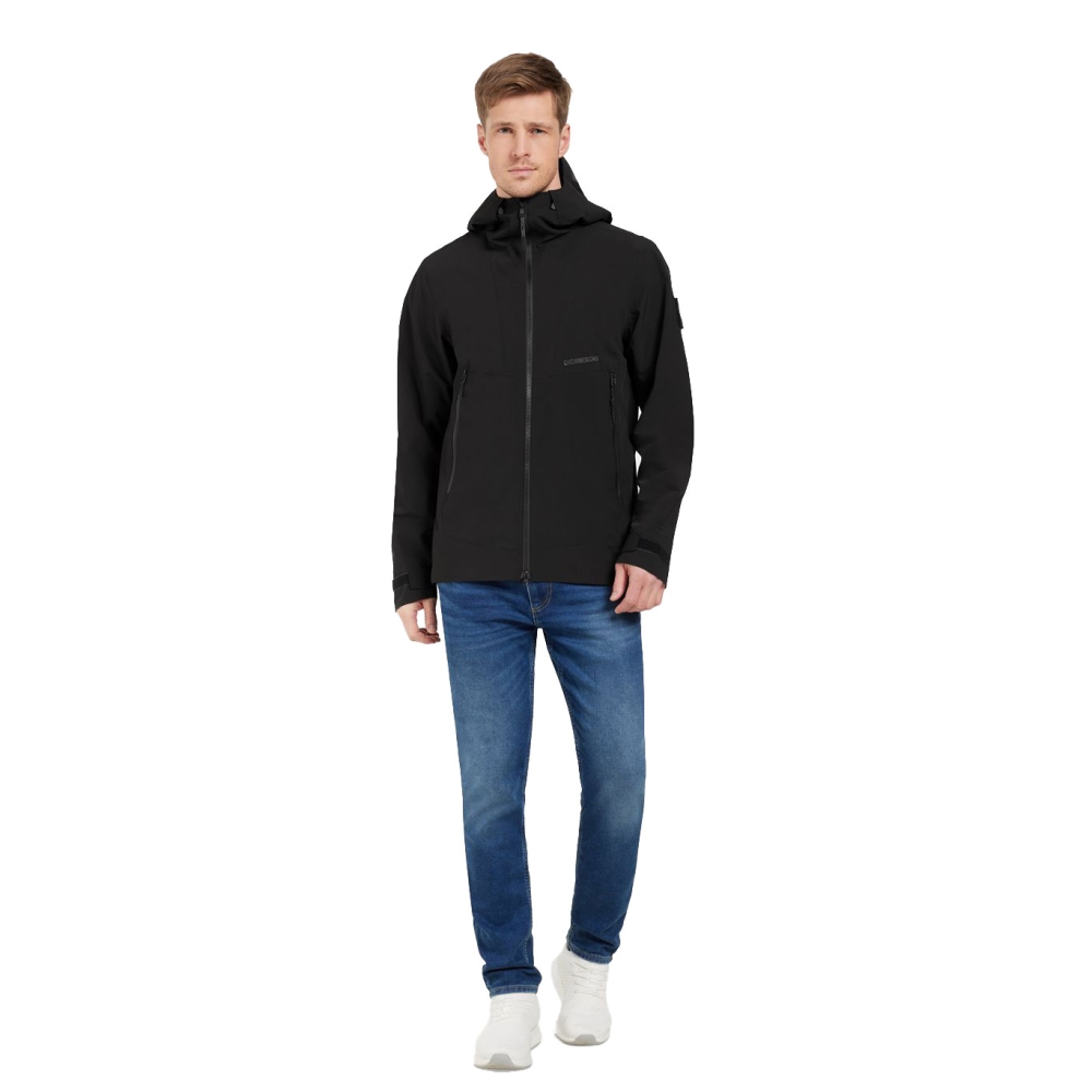 Didriksons Bob usx Jacket Black 505650-060 jassen online bestellen bij Kathmandu Outdoor & Travel