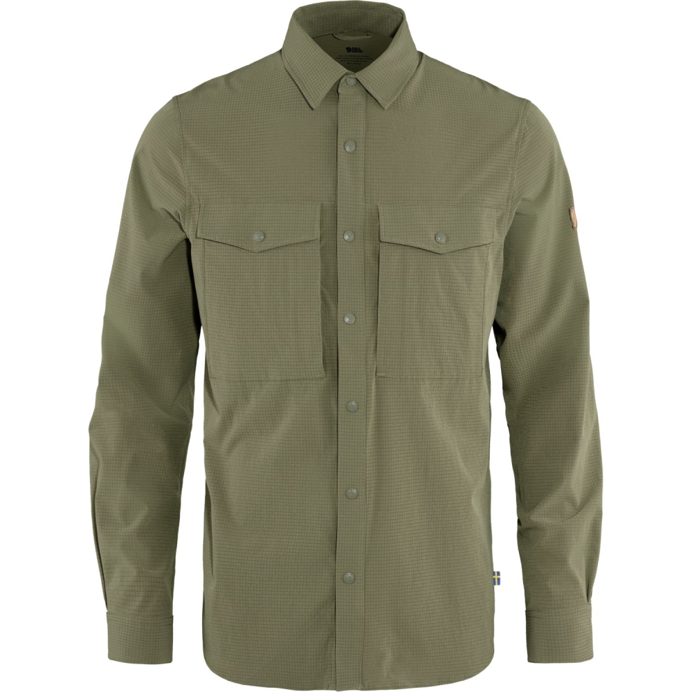 Fjällräven Abisko Trekking Shirt Light Olive F87935-622 shirts en tops online bestellen bij Kathmandu Outdoor & Travel