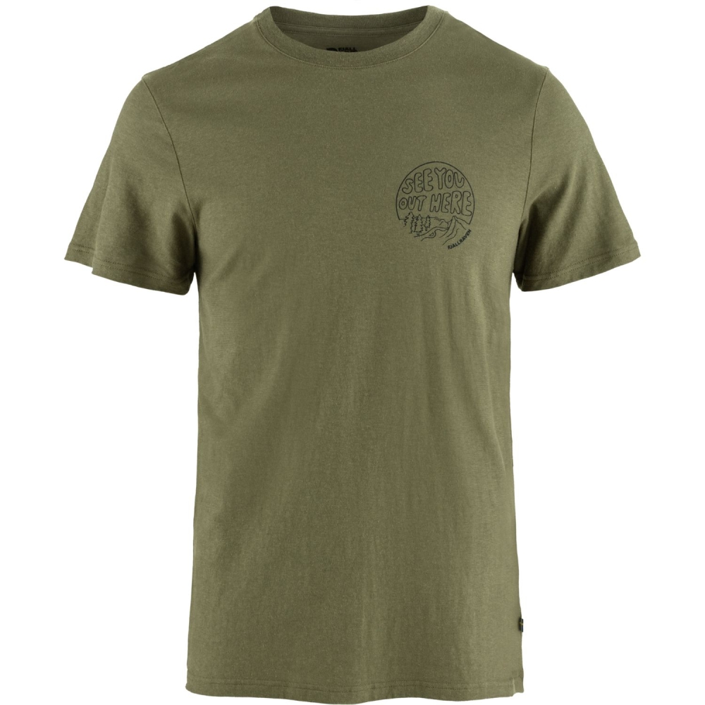 Fjällräven Hemp Blend Out Here T-shirt Green F12600265-620 shirts en tops online bestellen bij Kathmandu Outdoor & Travel