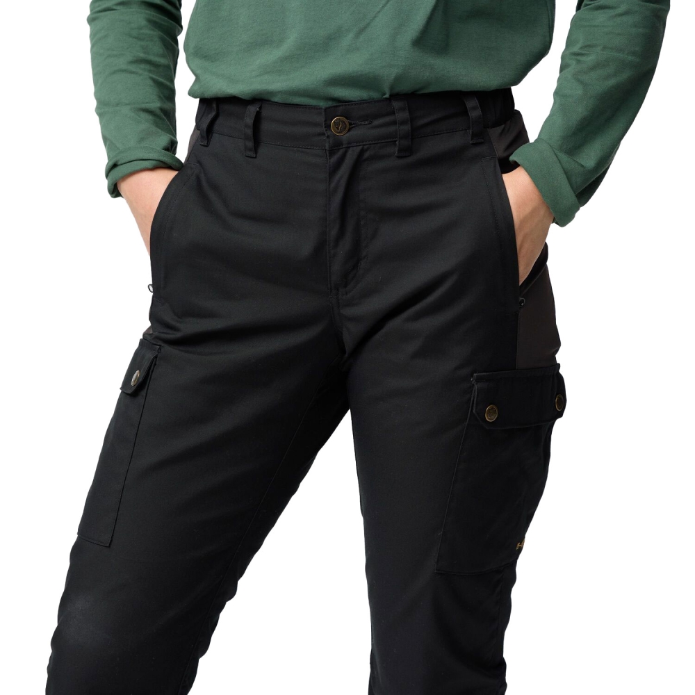 Fjällräven Stina Trousers Regular Women's Black F84775-550 broeken online bestellen bij Kathmandu Outdoor & Travel