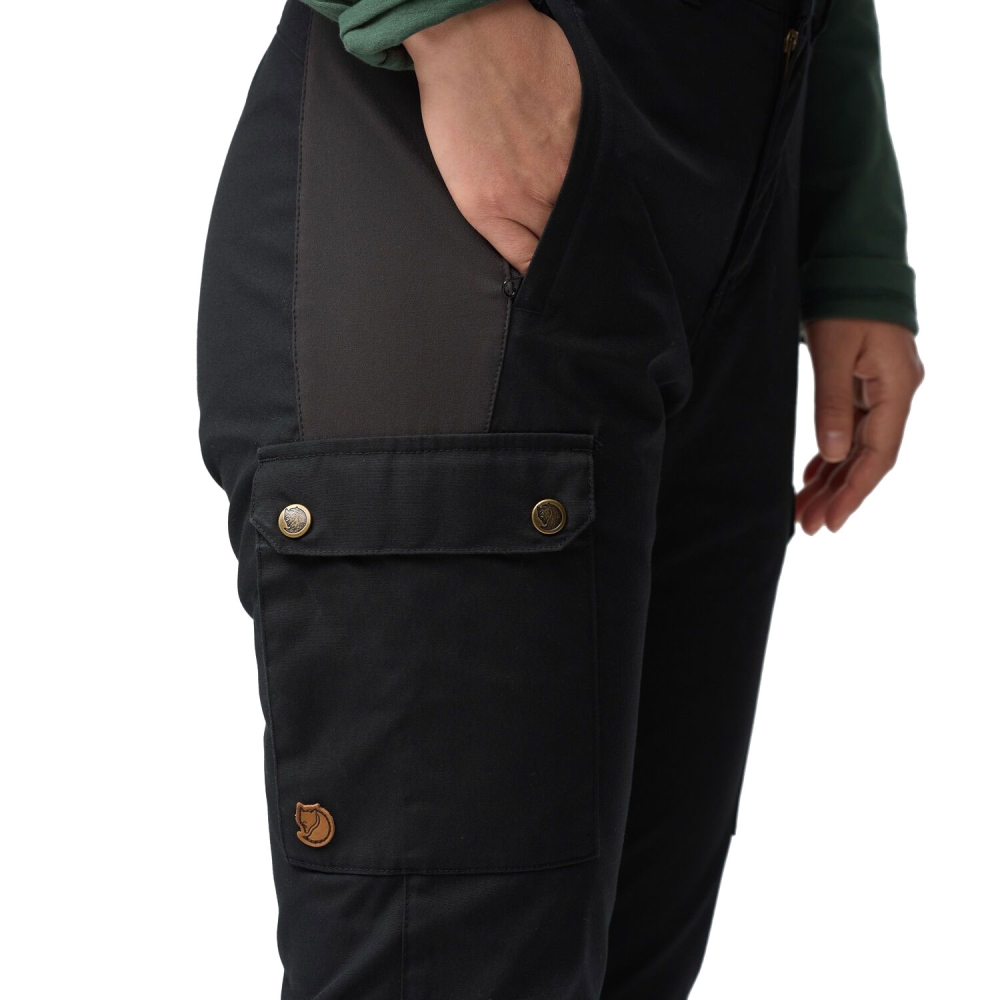 Fjällräven Stina Trousers Regular Women's Black F84775-550 broeken online bestellen bij Kathmandu Outdoor & Travel
