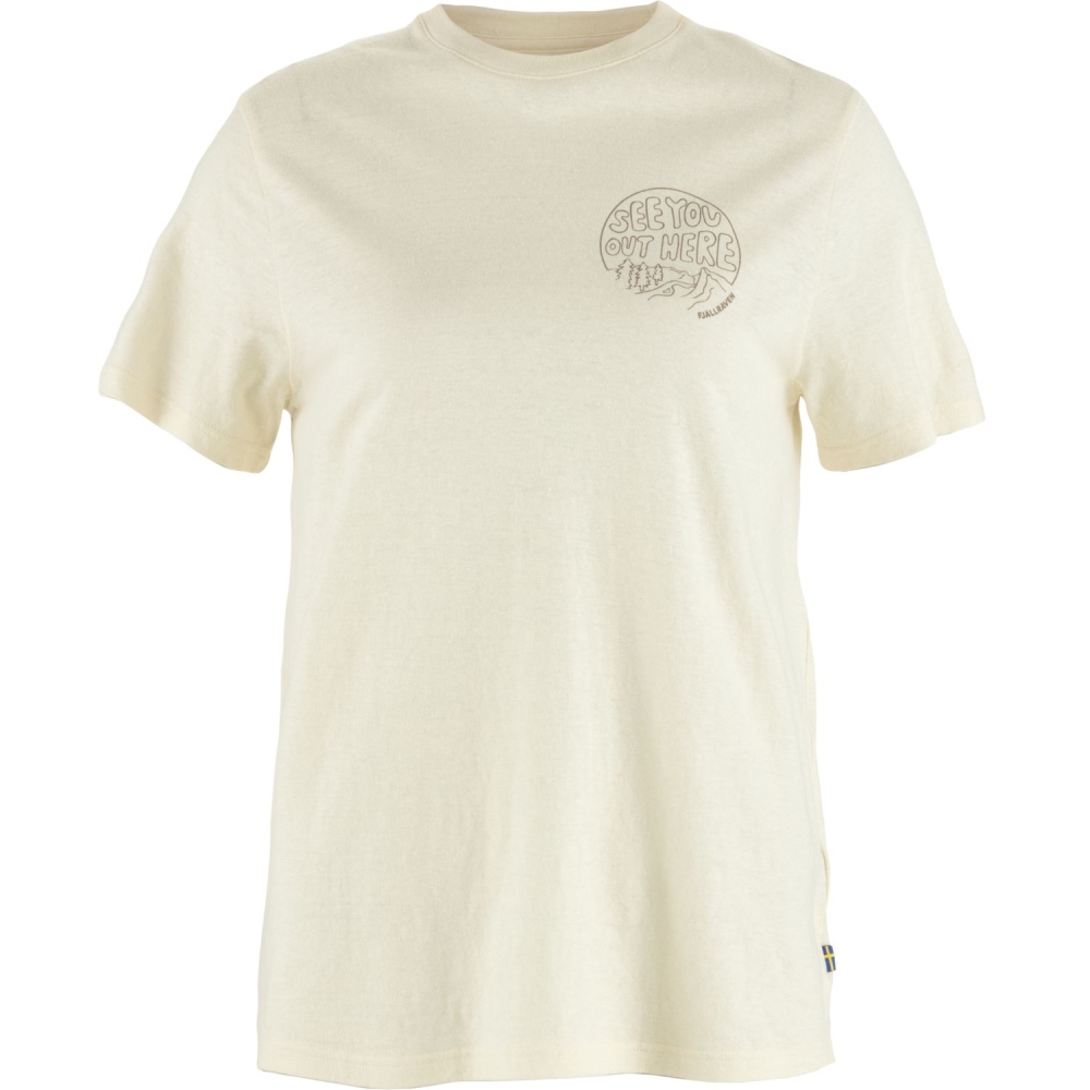Fjällräven Hemp Blend Out Here T-shirt Women's Chalk White F14600215-113 shirts en tops online bestellen bij Kathmandu Outdoor & Travel