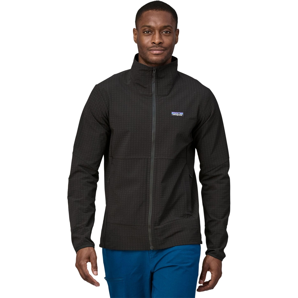 Patagonia R1 TechFace Jkt Black 83581-BLK jassen online bestellen bij Kathmandu Outdoor & Travel