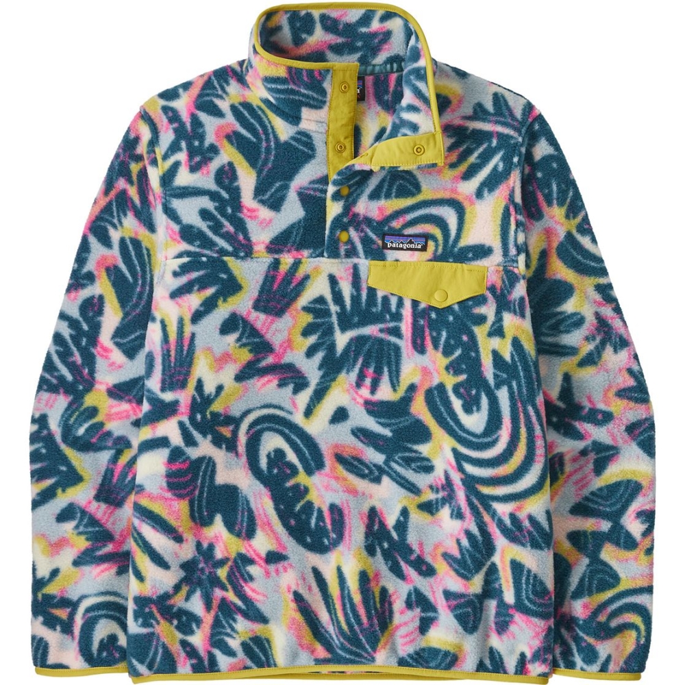 Patagonia LW Synch Snap-T P/O Women's Wild Botanist: Tidal Teal 25455-WBTI fleeces en truien online bestellen bij Kathmandu Outdoor & Travel