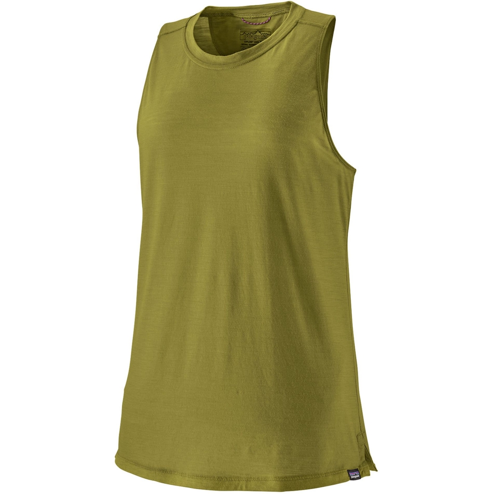 Patagonia Cap Cool Merino Blend Tank Women's Graze Green 44605-GRZG shirts en tops online bestellen bij Kathmandu Outdoor & Travel