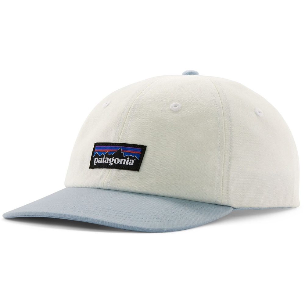 Patagonia P-6 Label Trad Cap Birch White w/Fleck Blue 38296-BIFL kleding accessoires online bestellen bij Kathmandu Outdoor & Travel