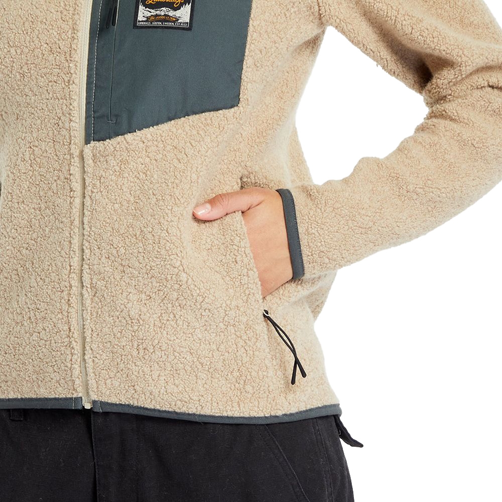 Lundhags Flok Wool Pile Women's Sand 1123100-02300 fleeces en truien online bestellen bij Kathmandu Outdoor & Travel