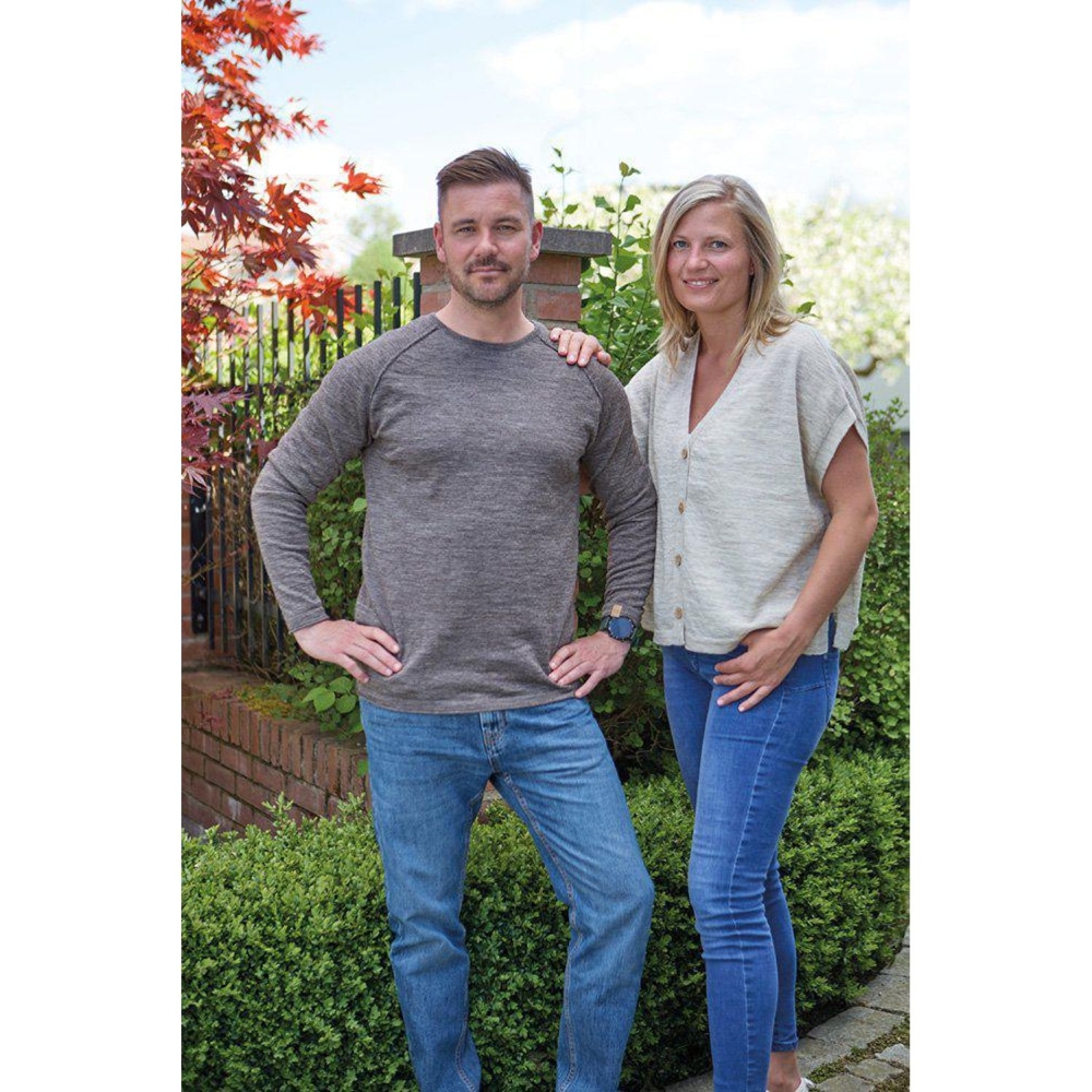 Ivanhoe NLS Beech crewneck Nutmeg 2100547-094 fleeces en truien online bestellen bij Kathmandu Outdoor & Travel