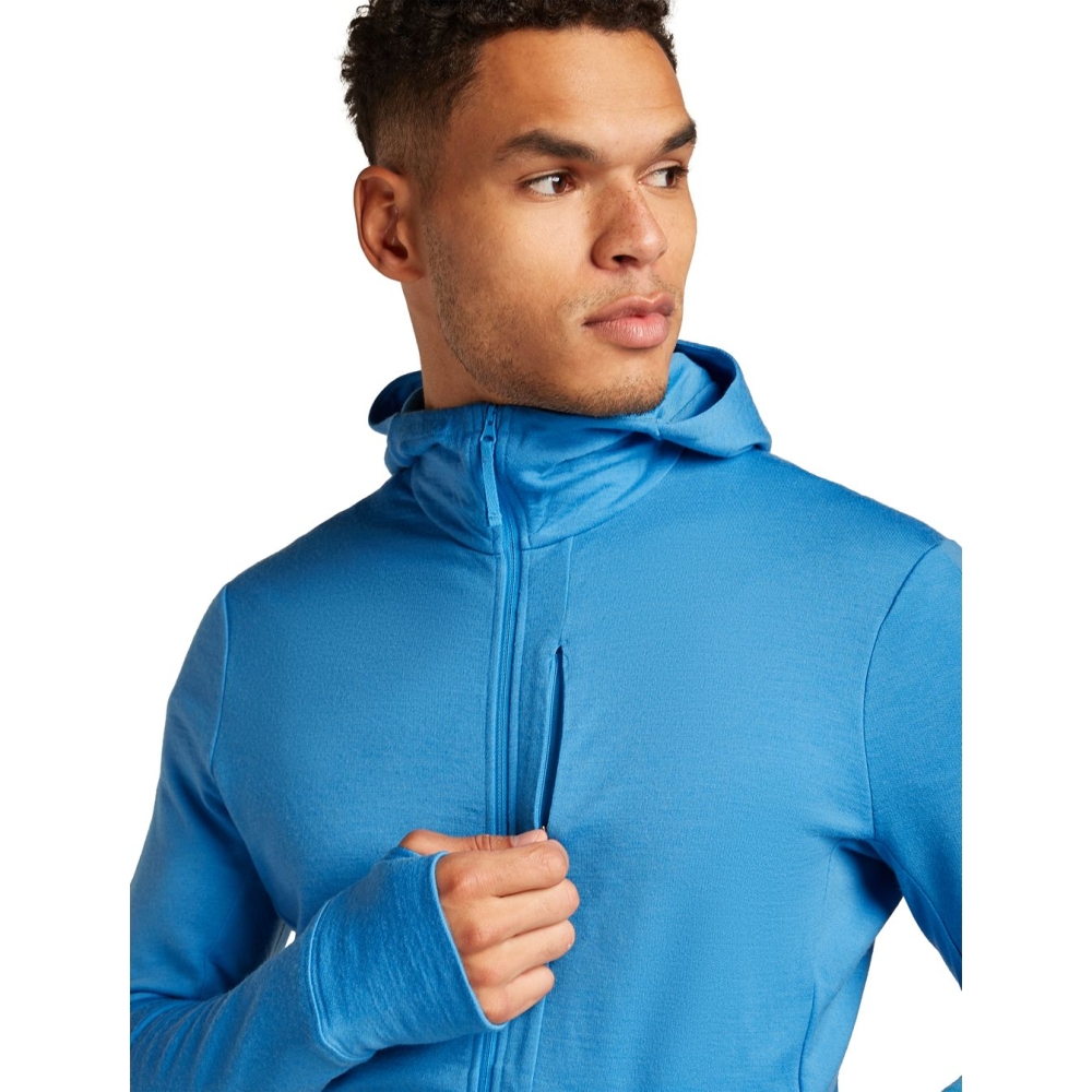 Icebreaker Mer 260 QuantuIV LS Zip Hoodie Actic IBBA56W2-0A01 fleeces en truien online bestellen bij Kathmandu Outdoor & Travel