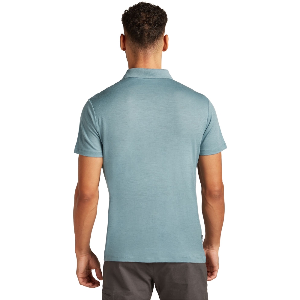 Icebreaker Mer 150 Tech Lite III SS Polo Blue Ash IB0A56WK-0A51 shirts en tops online bestellen bij Kathmandu Outdoor & Travel