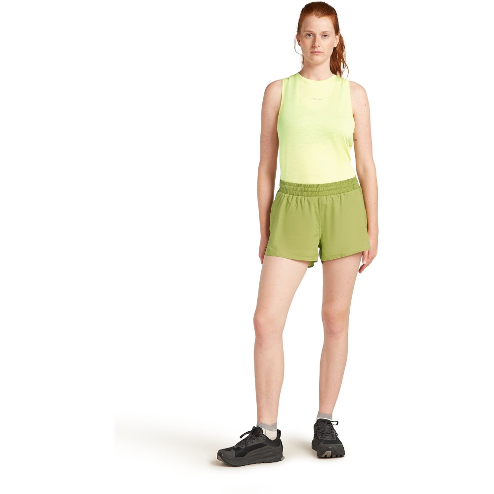 Icebreaker Mer 125 ZoneKnit Speed 3 Shorts Women's Olive IB0A56XM-0AA1 broeken online bestellen bij Kathmandu Outdoor & Travel
