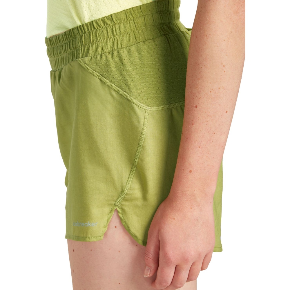 Icebreaker Mer 125 ZoneKnit Speed 3 Shorts Women's Olive IB0A56XM-0AA1 broeken online bestellen bij Kathmandu Outdoor & Travel