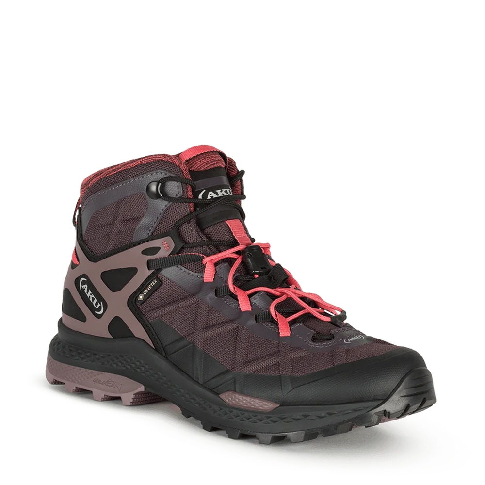 AKU Rocket Mid DFS Gtx Women's Deep violet coral 711-566 wandelschoenen dames online bestellen bij Kathmandu Outdoor & Travel