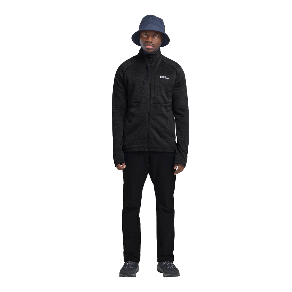 Jack Wolfskin Taiga Full Zip black A64200-6000 fleeces en truien online bestellen bij Kathmandu Outdoor & Travel