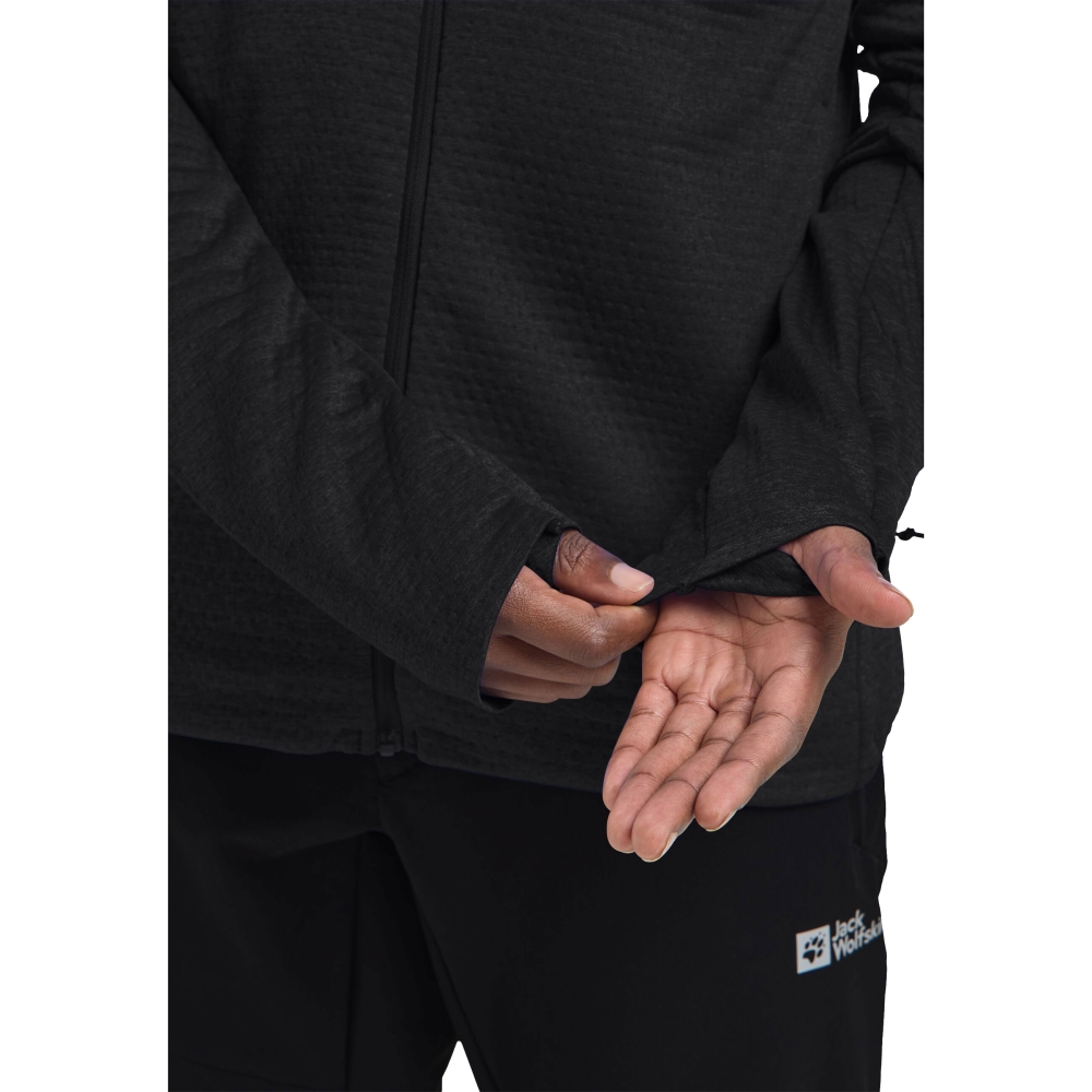 Jack Wolfskin Taiga Full Zip black A64200-6000 fleeces en truien online bestellen bij Kathmandu Outdoor & Travel