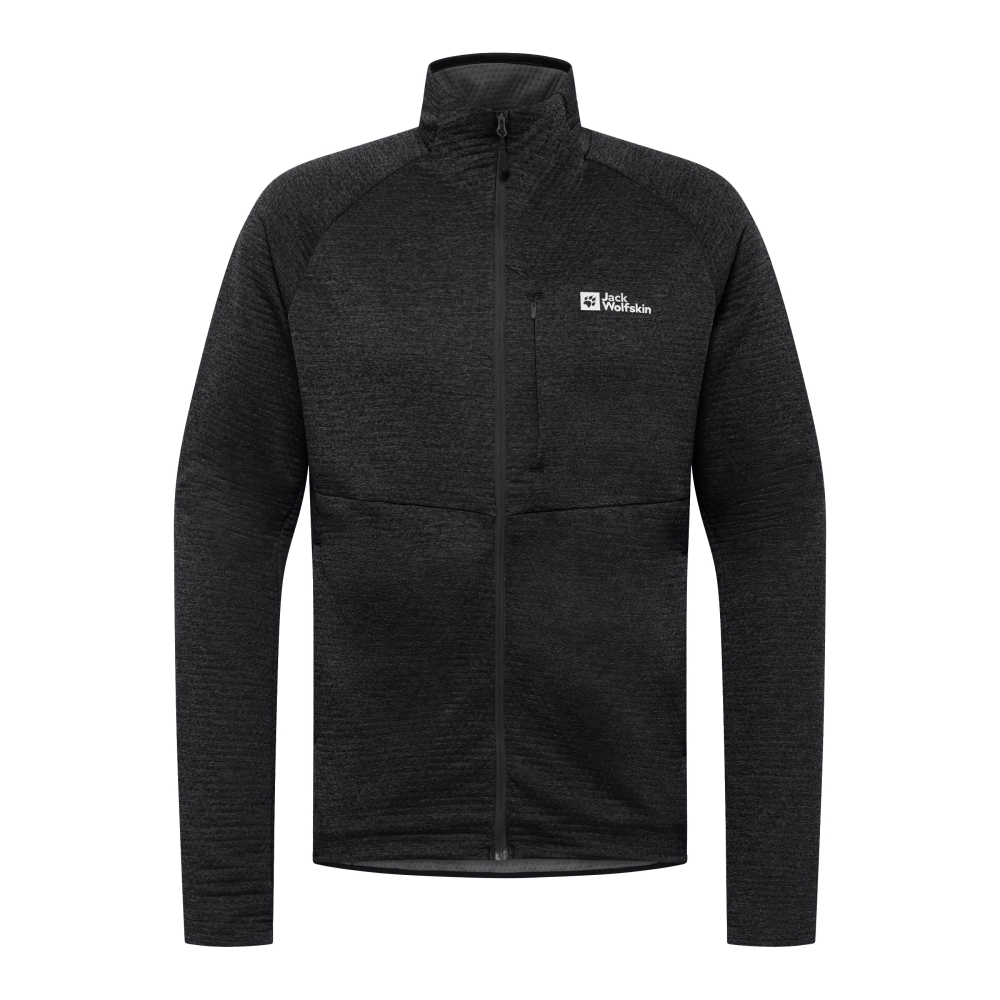 Jack Wolfskin Taiga Full Zip black A64200-6000 fleeces en truien online bestellen bij Kathmandu Outdoor & Travel