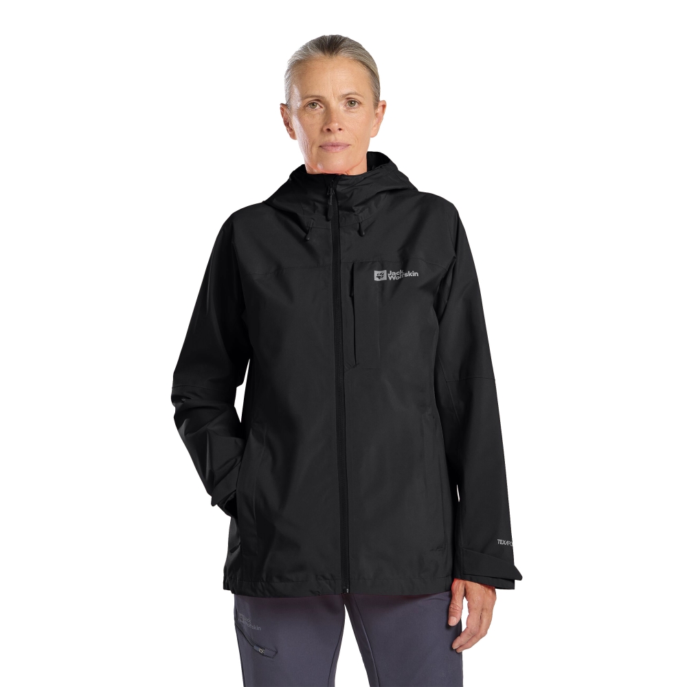 Jack Wolfskin Tempest 2L Jacket Women's black A63901-6000 jassen online bestellen bij Kathmandu Outdoor & Travel