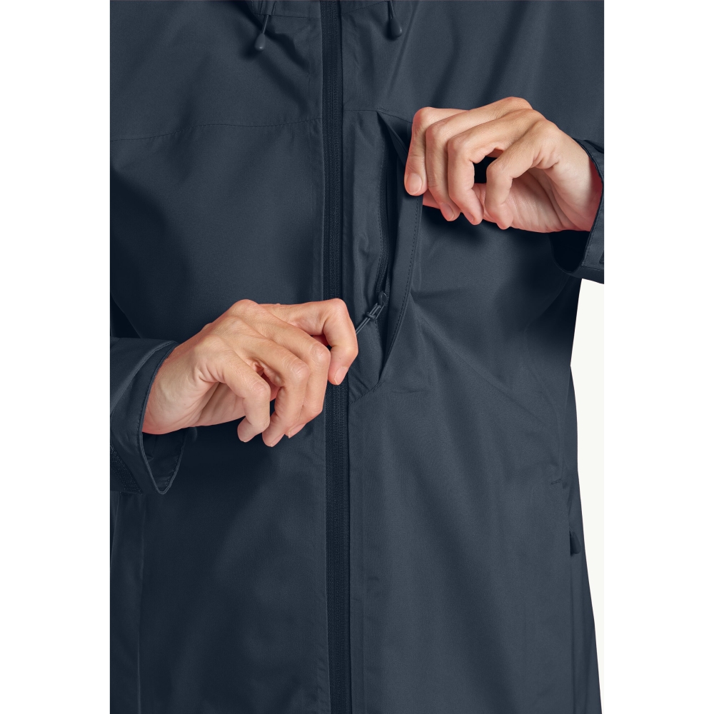 Jack Wolfskin Tempest 2L Jacket Women's midnight sky A63901-C0412 jassen online bestellen bij Kathmandu Outdoor & Travel