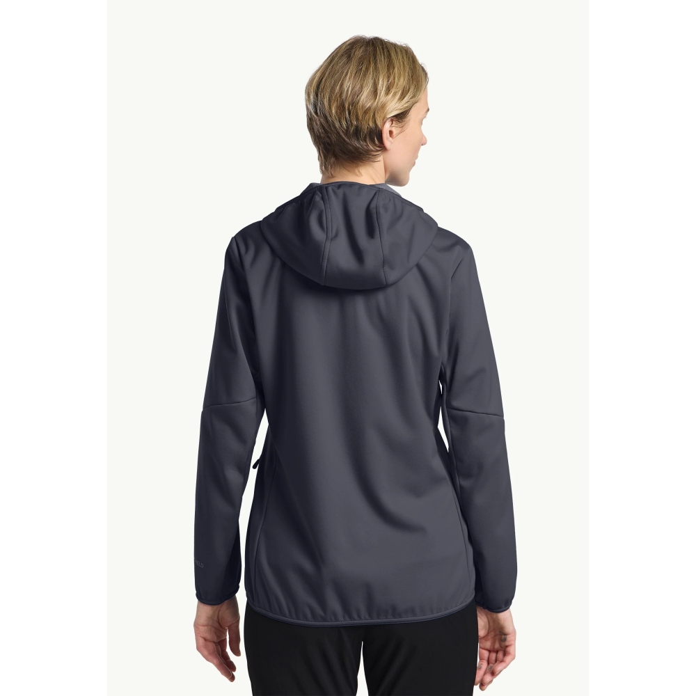 Jack Wolfskin Feldberg Hoody Women's graphite A63971-1388 fleeces en truien online bestellen bij Kathmandu Outdoor & Travel