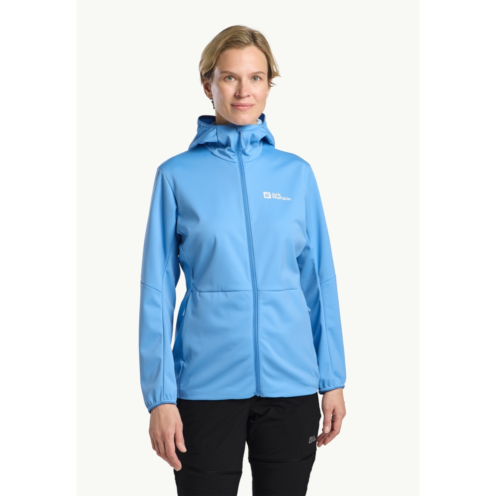 Jack Wolfskin Feldberg Hoody Women's mid blue A63971-C0454 fleeces en truien online bestellen bij Kathmandu Outdoor & Travel