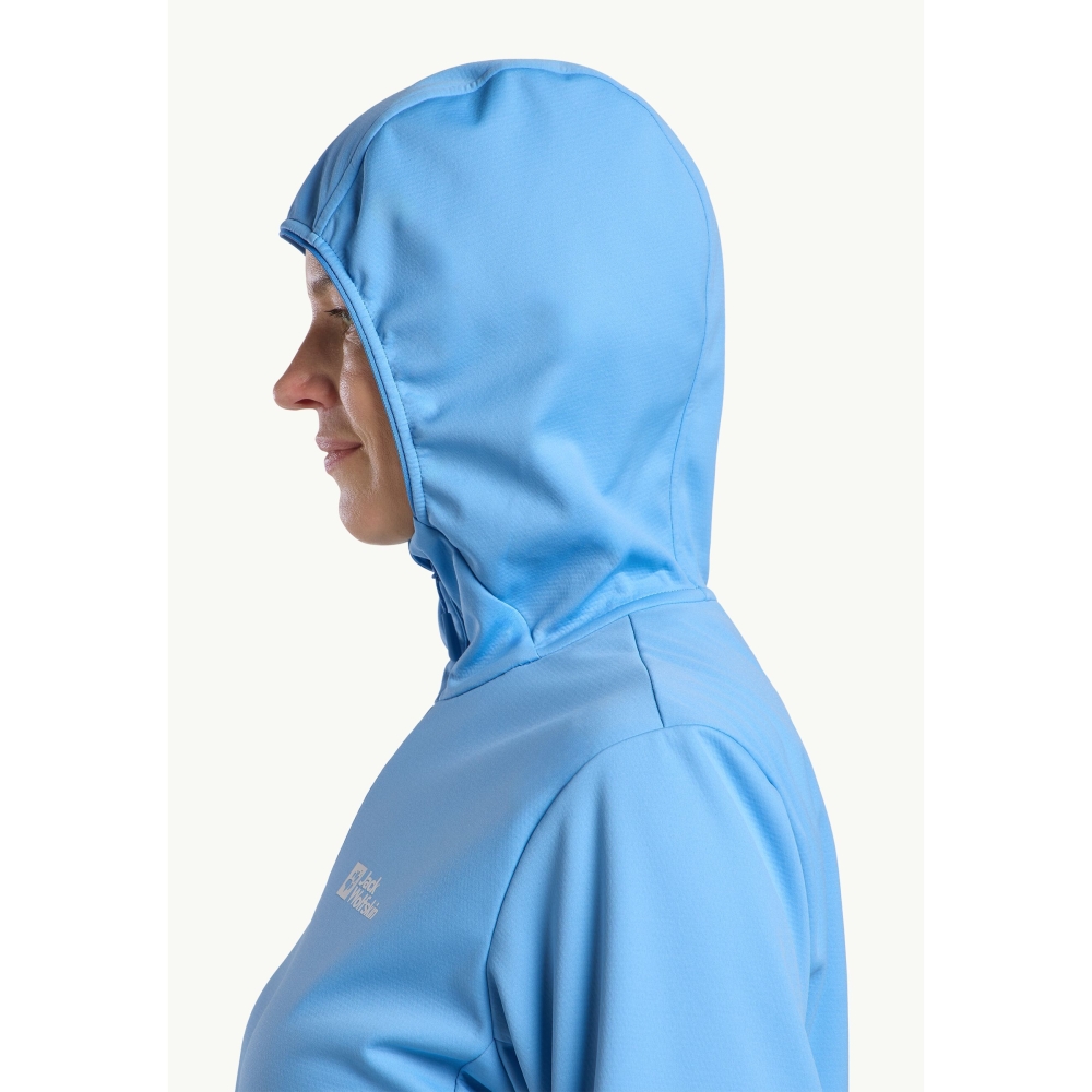 Jack Wolfskin Feldberg Hoody Women's mid blue A63971-C0454 fleeces en truien online bestellen bij Kathmandu Outdoor & Travel