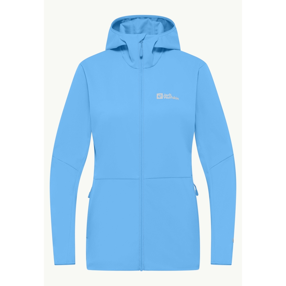 Jack Wolfskin Feldberg Hoody Women's mid blue A63971-C0454 fleeces en truien online bestellen bij Kathmandu Outdoor & Travel