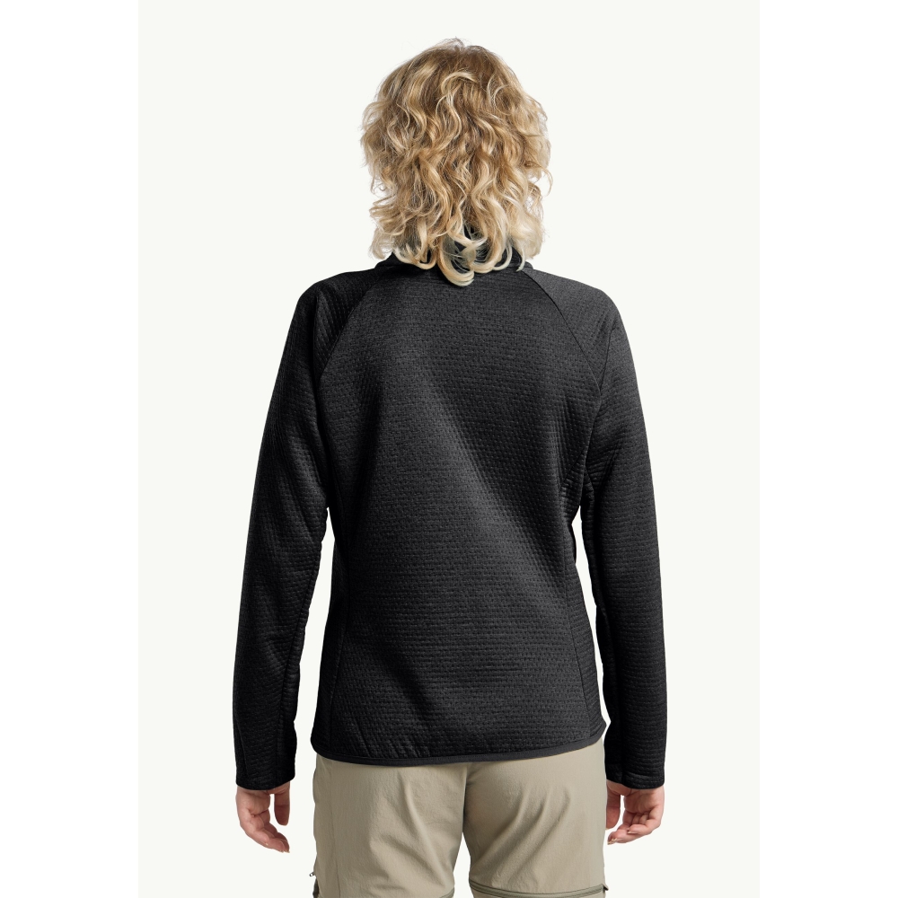Jack Wolfskin Taiga Full Zip Women's black A64201-6000 fleeces en truien online bestellen bij Kathmandu Outdoor & Travel