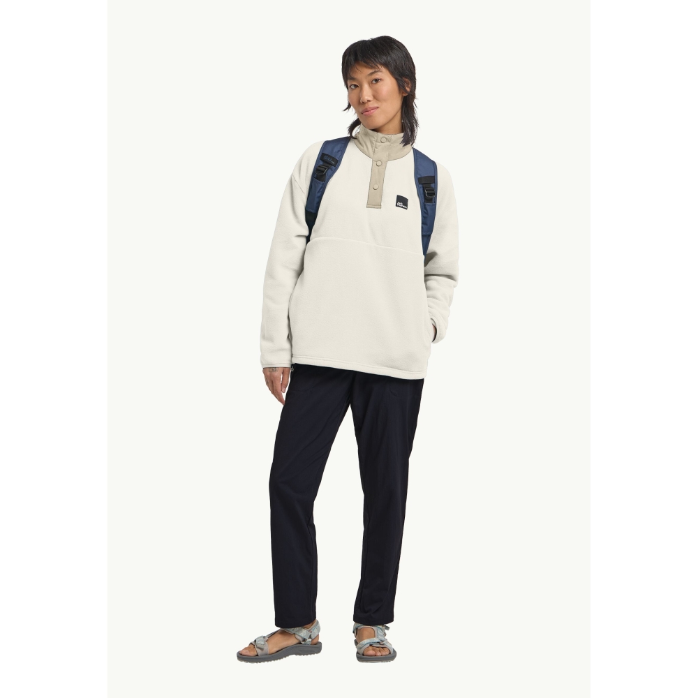 Jack Wolfskin Sumetro Half Zip Women's cotton white A64110-5127 fleeces en truien online bestellen bij Kathmandu Outdoor & Travel
