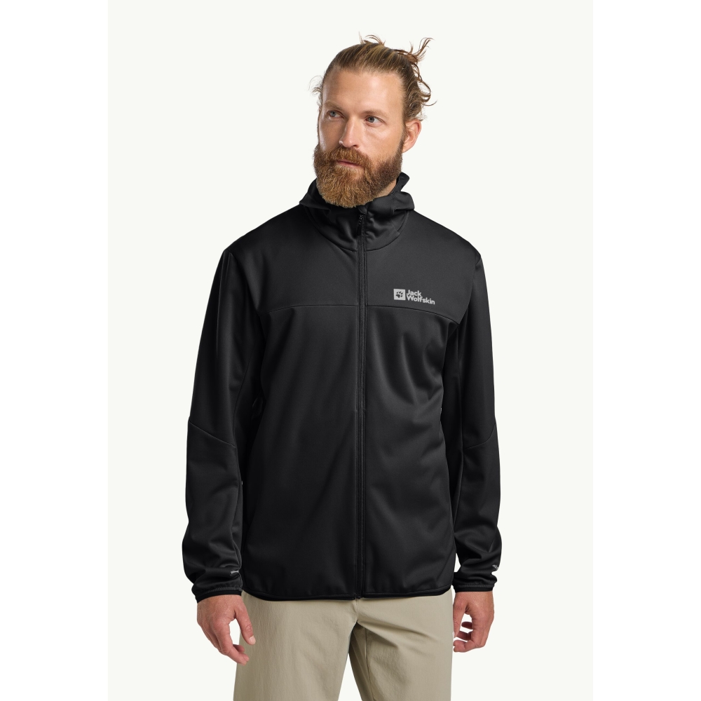 Jack Wolfskin Feldberg Hoody black A63970-6000 fleeces en truien online bestellen bij Kathmandu Outdoor & Travel