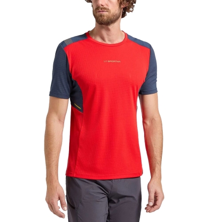 La Sportiva  Ridge T-Shirt  Mountain Red/Night Sky