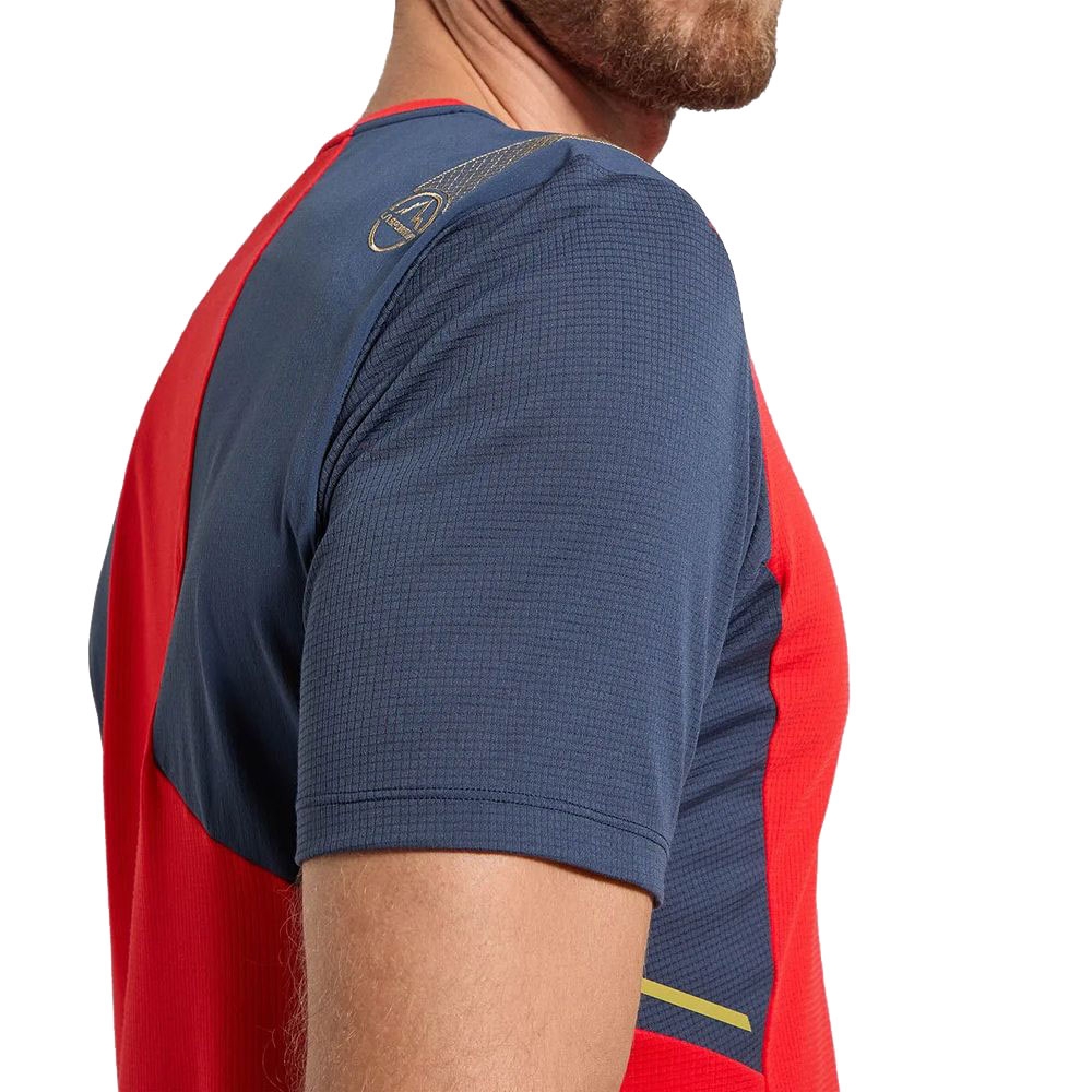 La Sportiva Ridge T-Shirt  Mountain Red/Night Sky U00-324646 shirts en tops online bestellen bij Kathmandu Outdoor & Travel
