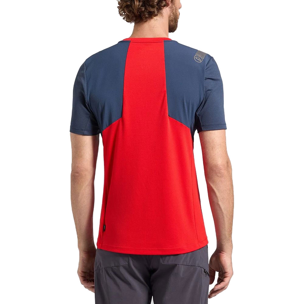 La Sportiva Ridge T-Shirt  Mountain Red/Night Sky U00-324646 shirts en tops online bestellen bij Kathmandu Outdoor & Travel