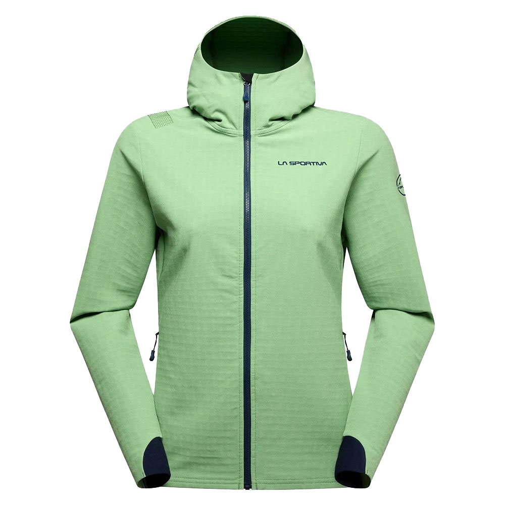 La Sportiva Descender Storm Jkt Women's Aspen Green/Night Sky M37-737646 jassen online bestellen bij Kathmandu Outdoor & Travel