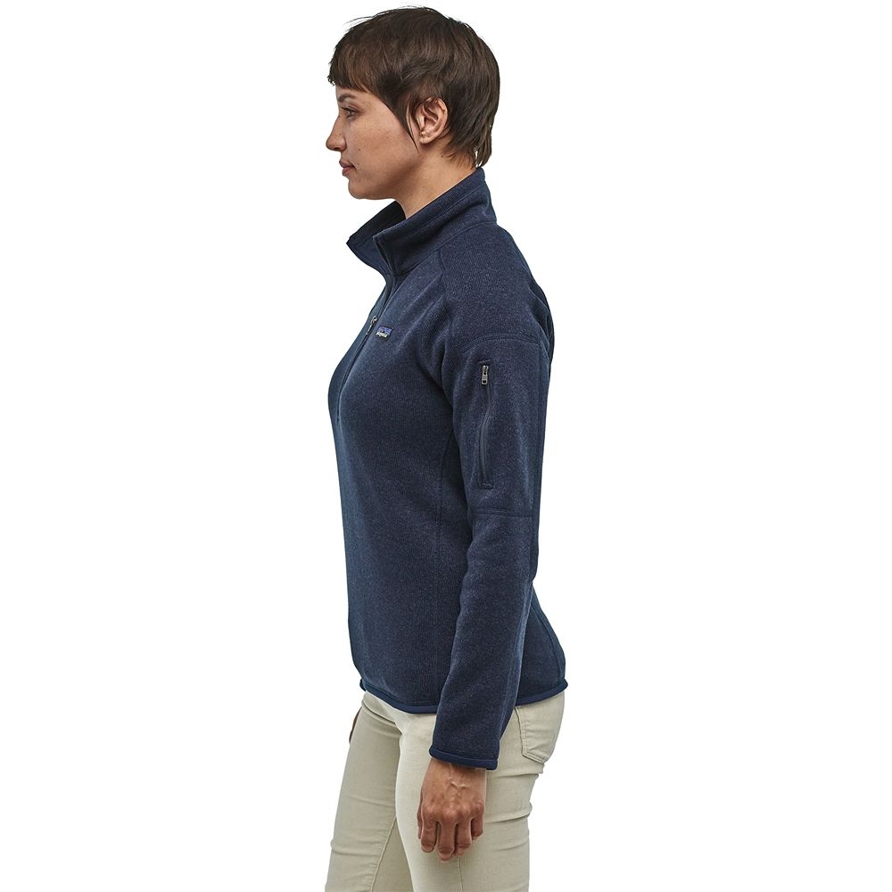Patagonia Better Sweater 1/4 Zip Women's New Navy 25618-NENA fleeces en truien online bestellen bij Kathmandu Outdoor & Travel