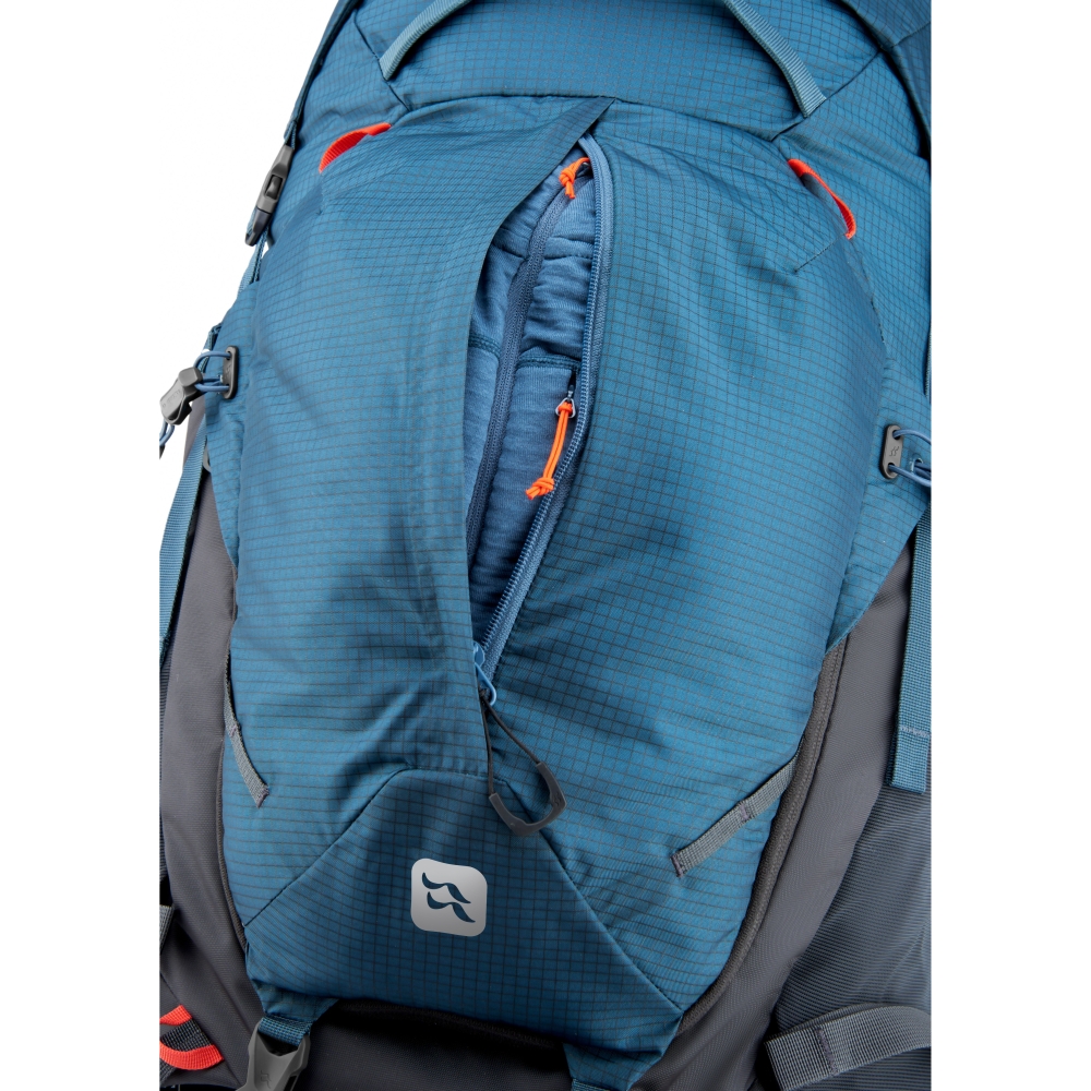 Rab Hyperon 65 ND Orion Blue/Anthracite QAP-84-ORA trekkingrugzakken online bestellen bij Kathmandu Outdoor & Travel