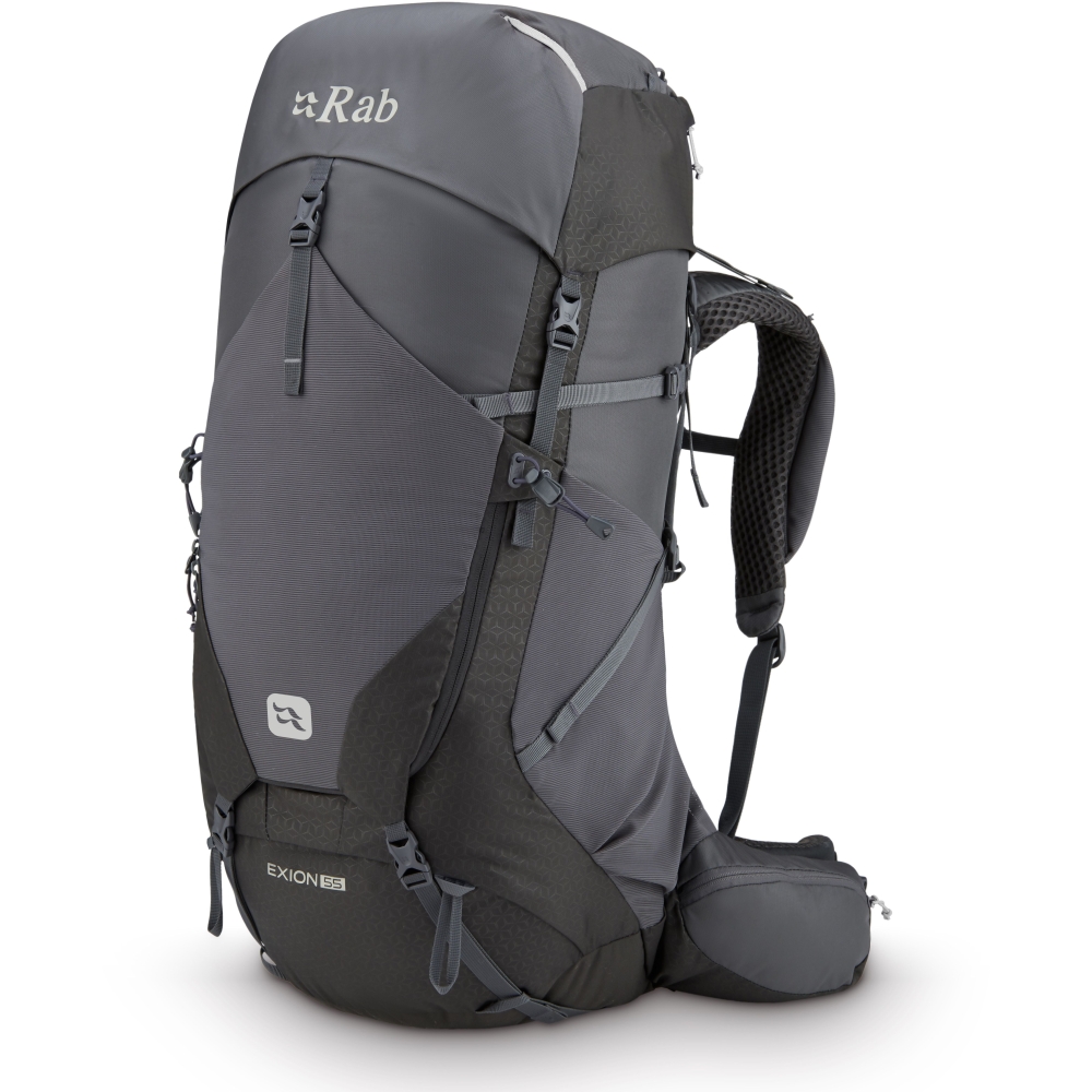 Rab Exion 55 Anthracite/Graphene QAP-77-AGR trekkingrugzakken online bestellen bij Kathmandu Outdoor & Travel