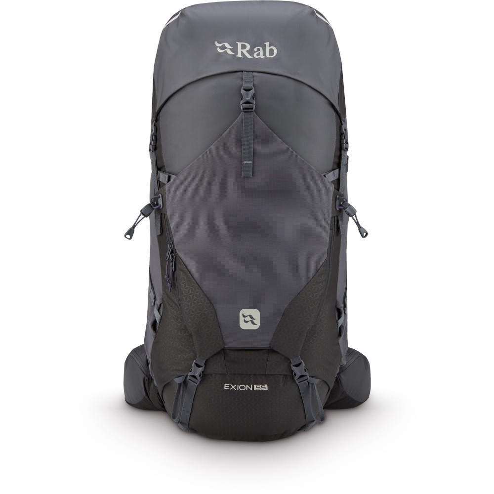 Rab Exion 55 Anthracite/Graphene QAP-77-AGR trekkingrugzakken online bestellen bij Kathmandu Outdoor & Travel