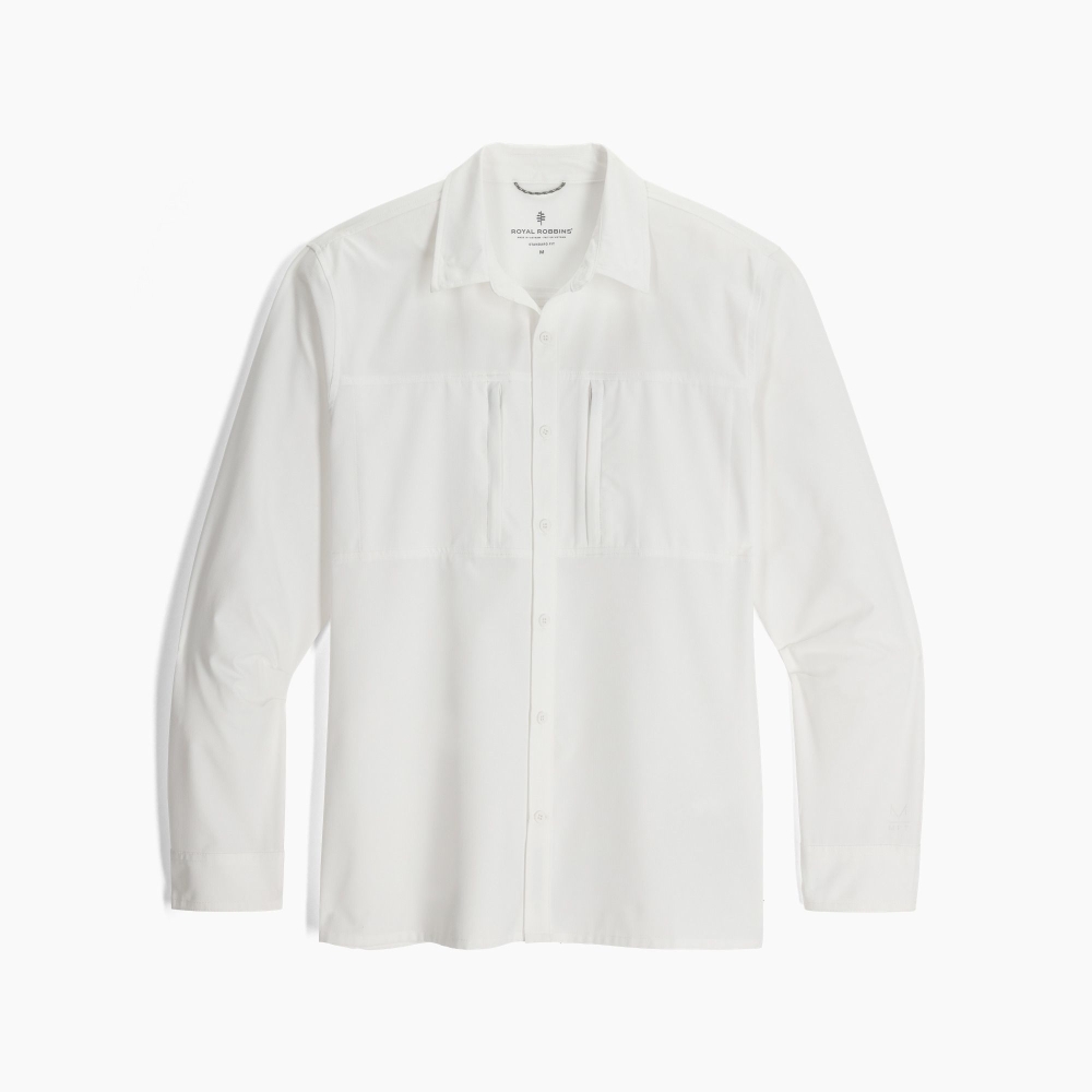 Royal Robbins Expedition III L/S White Y12600138-10 shirts en tops online bestellen bij Kathmandu Outdoor & Travel