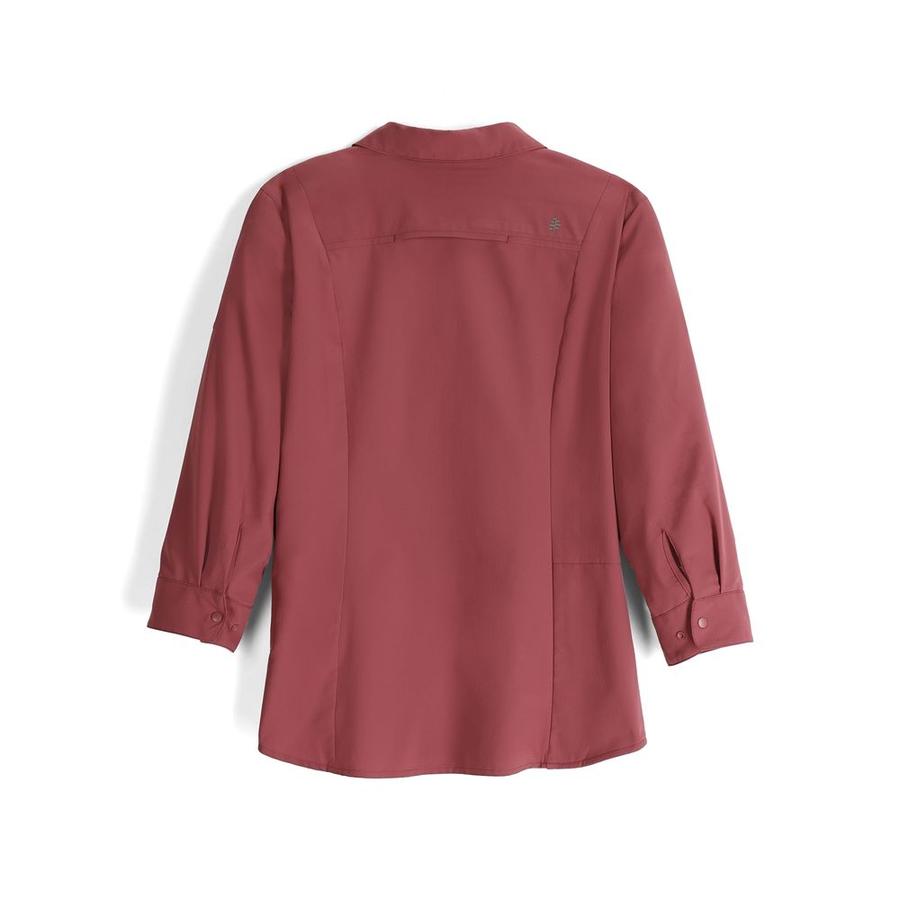 Royal Robbins Expedition Pro 3/4 Sleeve Women's Wild Rhubarb Y322039-602 shirts en tops online bestellen bij Kathmandu Outdoor & Travel
