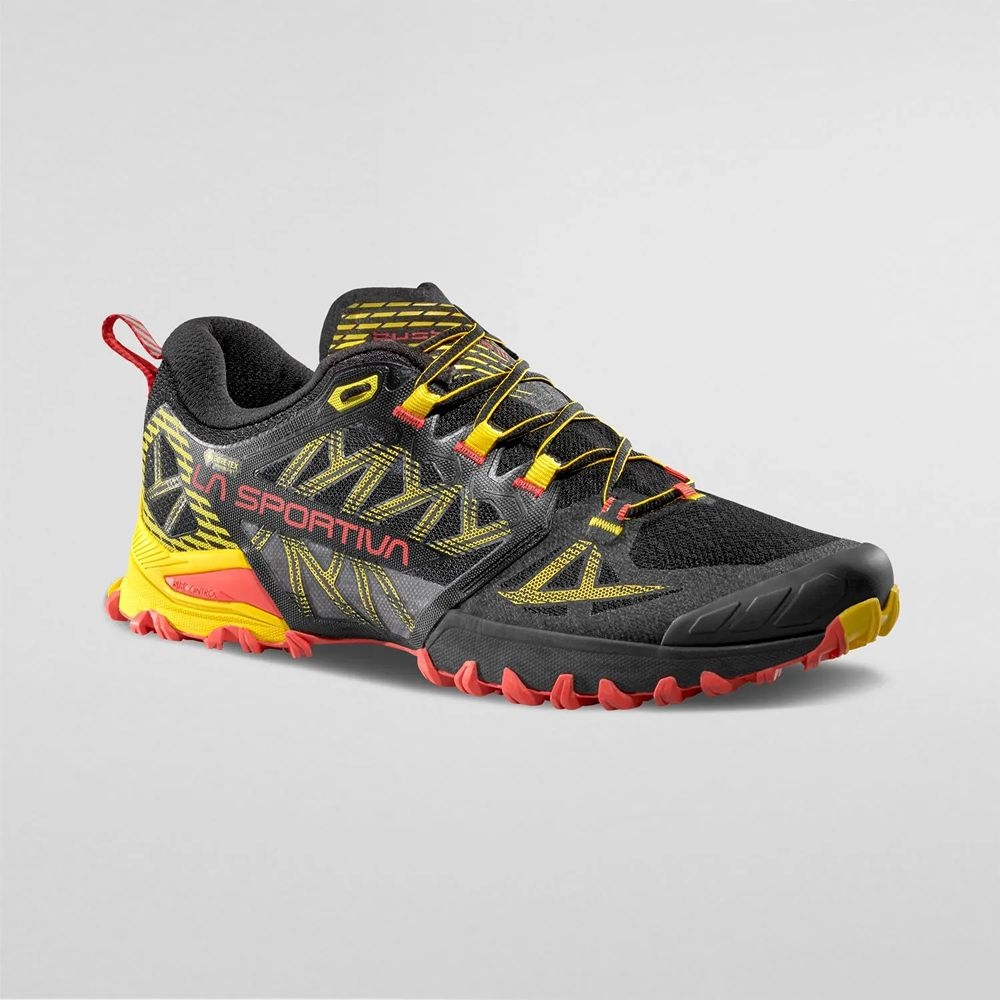 La Sportiva Bushido III Gtx Black/Yellow 56X999100 wandelschoenen heren online bestellen bij Kathmandu Outdoor & Travel