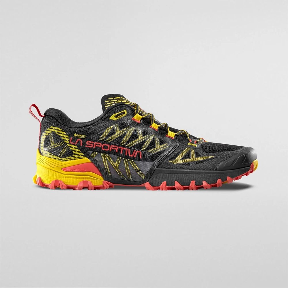La Sportiva Bushido III Gtx Black/Yellow 56X999100 wandelschoenen heren online bestellen bij Kathmandu Outdoor & Travel
