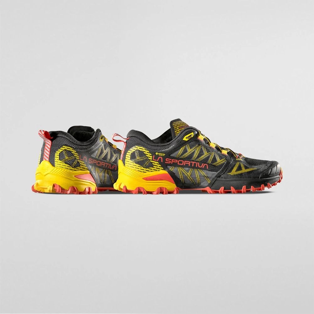 La Sportiva Bushido III Gtx Black/Yellow 56X999100 wandelschoenen heren online bestellen bij Kathmandu Outdoor & Travel