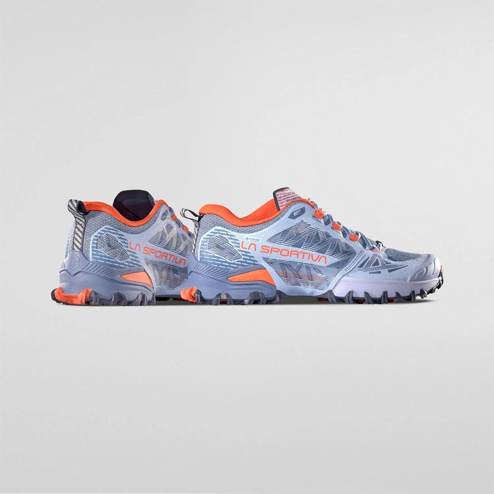 La Sportiva Bushido III Woman Gtx Stone-Blue/Moonlight 56Y645644 wandelschoenen dames online bestellen bij Kathmandu Outdoor & Travel