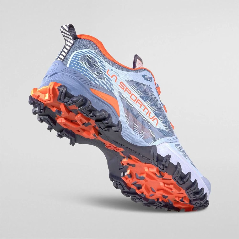 La Sportiva Bushido III Woman Gtx Stone-Blue/Moonlight 56Y645644 wandelschoenen dames online bestellen bij Kathmandu Outdoor & Travel