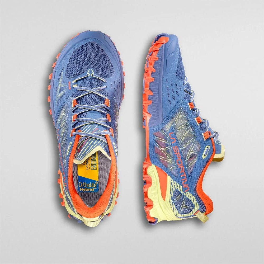 La Sportiva Bushido III Woman Moonlight/Zest ZFRS084B44E36 wandelschoenen dames online bestellen bij Kathmandu Outdoor & Travel