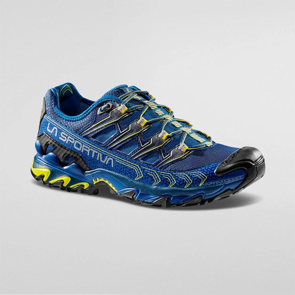 La Sportiva Ultra Raptor II Space Blue/Blaze ZFHS050-B23Y07 wandelschoenen heren online bestellen bij Kathmandu Outdoor & Travel