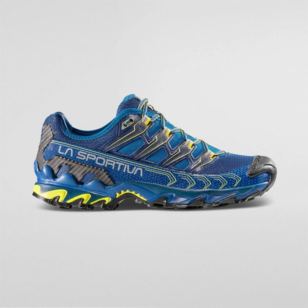 La Sportiva Ultra Raptor II Space Blue/Blaze ZFHS050-B23Y07 wandelschoenen heren online bestellen bij Kathmandu Outdoor & Travel