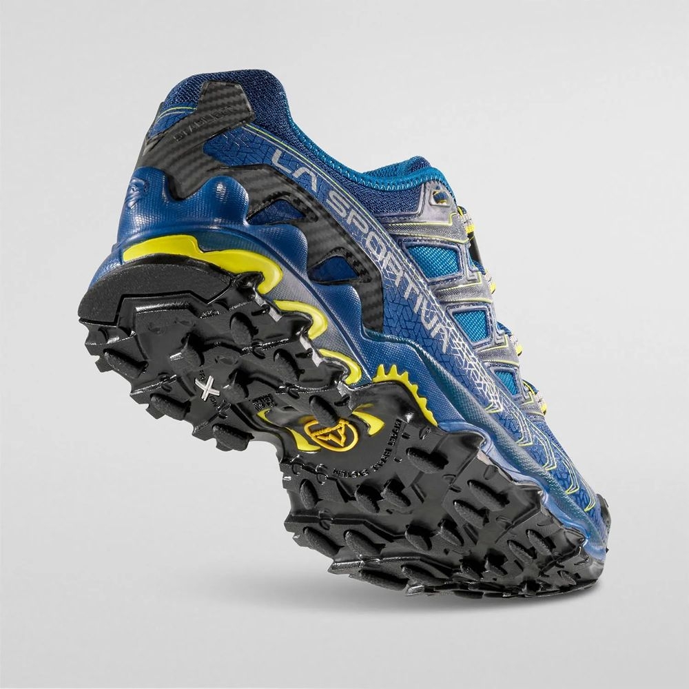 La Sportiva Ultra Raptor II Space Blue/Blaze ZFHS050-B23Y07 wandelschoenen heren online bestellen bij Kathmandu Outdoor & Travel