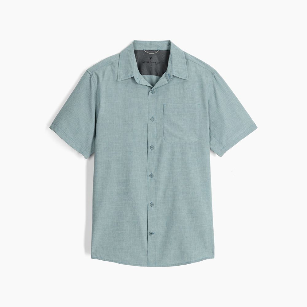Royal Robbins Amp Lite II S/S Lt Slate Htr Y12600135-82 shirts en tops online bestellen bij Kathmandu Outdoor & Travel